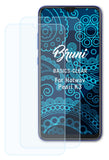 Schutzfolie Bruni kompatibel mit Hotwav Pearl K3, glasklare (2X)