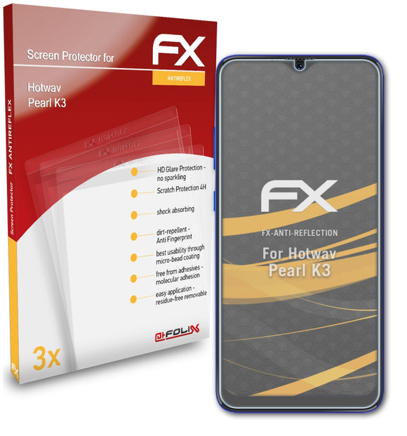 atFoliX FX-Antireflex Displayschutzfolie für Hotwav Pearl K3