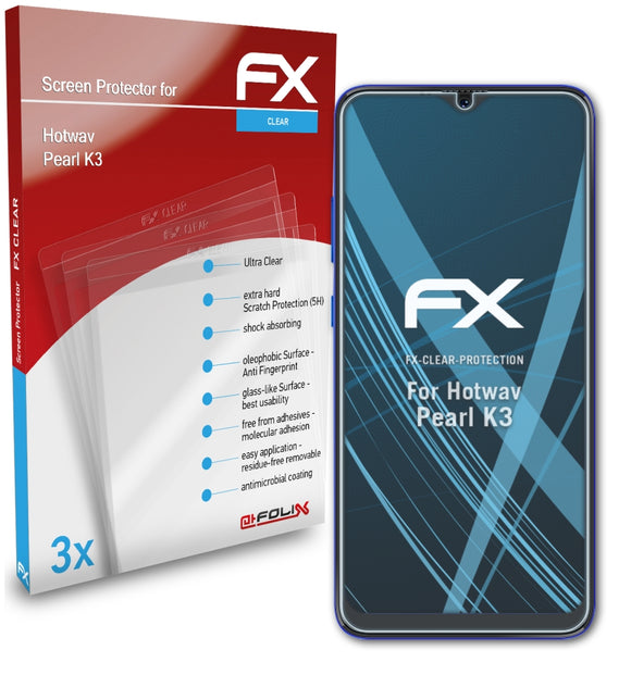 atFoliX FX-Clear Schutzfolie für Hotwav Pearl K3