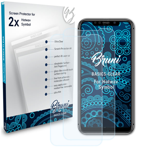 Bruni Basics-Clear Displayschutzfolie für Hotwav Symbol