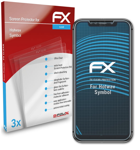atFoliX FX-Clear Schutzfolie für Hotwav Symbol