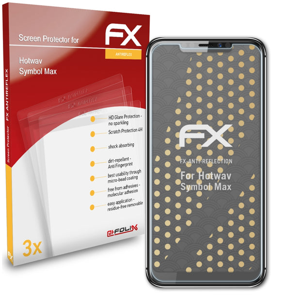 atFoliX FX-Antireflex Displayschutzfolie für Hotwav Symbol Max