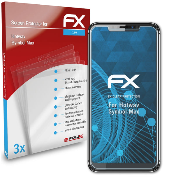 atFoliX FX-Clear Schutzfolie für Hotwav Symbol Max