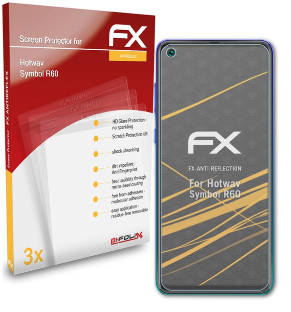 atFoliX FX-Antireflex Displayschutzfolie für Hotwav Symbol R60