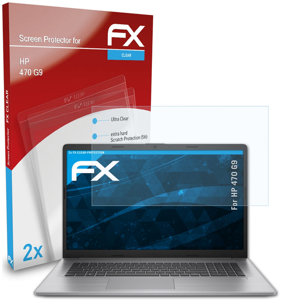 atFoliX FX-Clear Schutzfolie für HP 470 G9