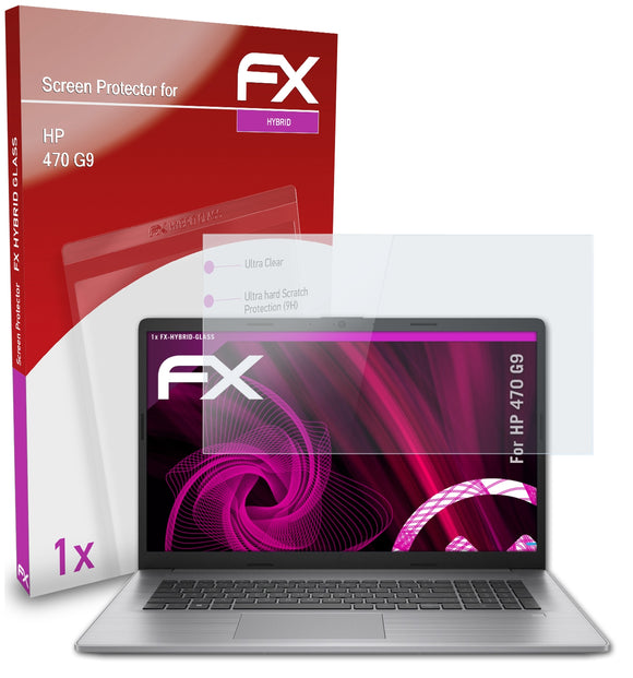 atFoliX FX-Hybrid-Glass Panzerglasfolie für HP 470 G9