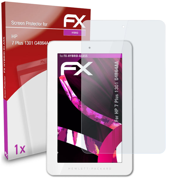 atFoliX FX-Hybrid-Glass Panzerglasfolie für HP 7 Plus 1301 (G4B64AA)