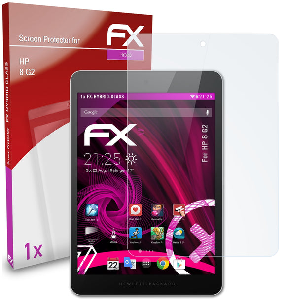 atFoliX FX-Hybrid-Glass Panzerglasfolie für HP 8 G2