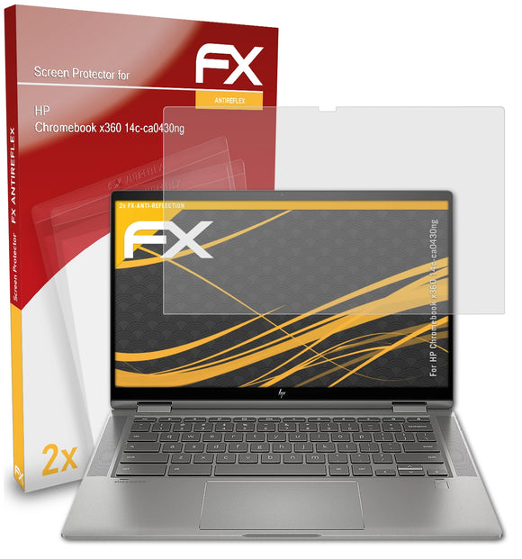 atFoliX FX-Antireflex Displayschutzfolie für HP Chromebook x360 (14c-ca0430ng)