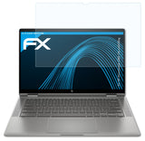 Schutzfolie atFoliX kompatibel mit HP Chromebook x360 14c-ca0430ng, ultraklare FX (2X)