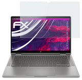 Glasfolie atFoliX kompatibel mit HP Chromebook x360 14c-ca0430ng, 9H Hybrid-Glass FX