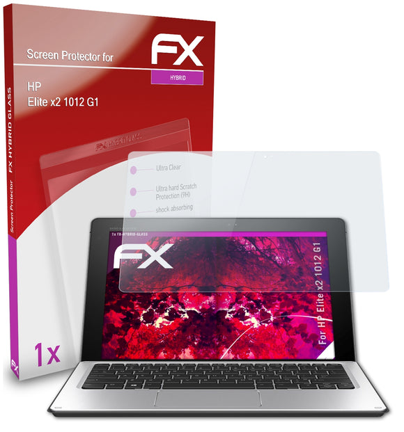 atFoliX FX-Hybrid-Glass Panzerglasfolie für HP Elite x2 1012 G1