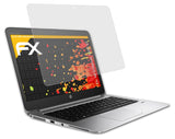 Panzerfolie atFoliX kompatibel mit HP Elitebook 1040 G3, entspiegelnde und stoßdämpfende FX (2X)