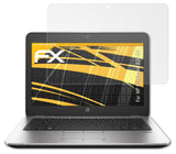 Panzerfolie atFoliX kompatibel mit HP EliteBook 820 G3, entspiegelnde und stoßdämpfende FX (2X)