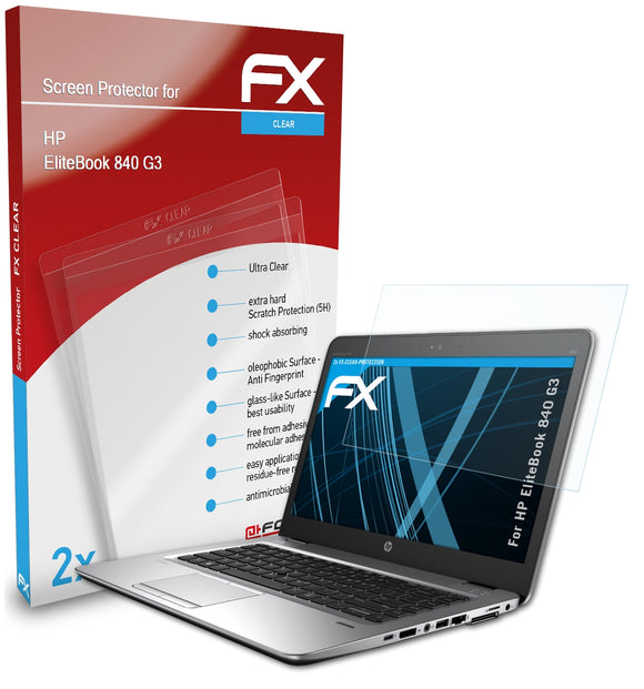 atFoliX FX-Clear Schutzfolie für HP EliteBook 840 G3