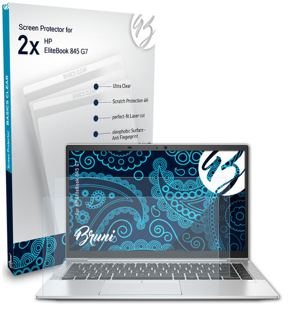 Bruni Basics-Clear Displayschutzfolie für HP EliteBook 845 G7