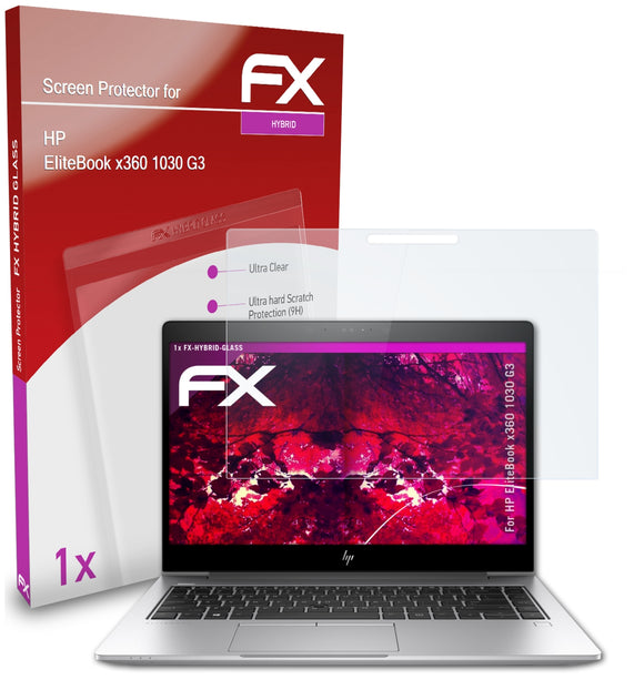 atFoliX FX-Hybrid-Glass Panzerglasfolie für HP EliteBook x360 1030 G3