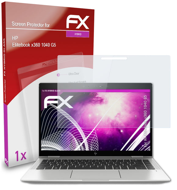 atFoliX FX-Hybrid-Glass Panzerglasfolie für HP Elitebook x360 1040 G5