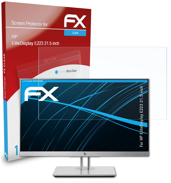 atFoliX FX-Clear Schutzfolie für HP EliteDisplay E223 (21.5 inch)