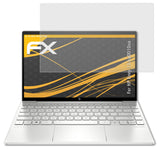 Panzerfolie atFoliX kompatibel mit HP Envy 13-ba0010na, entspiegelnde und stoßdämpfende FX (2X)