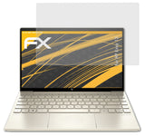 Panzerfolie atFoliX kompatibel mit HP Envy 13, entspiegelnde und stoßdämpfende FX (2X)