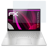 Glasfolie atFoliX kompatibel mit HP Envy 16-h0795ng, 9H Hybrid-Glass FX