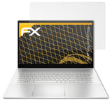 Panzerfolie atFoliX kompatibel mit HP Envy 17-cr0774ng, entspiegelnde und stoßdämpfende FX (2X)