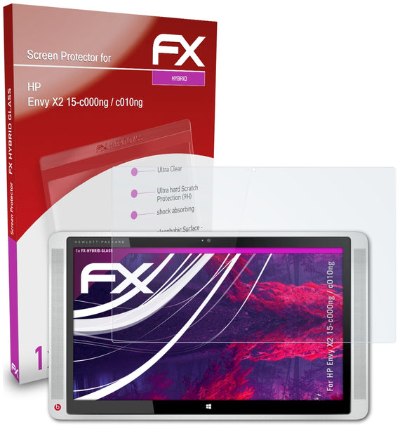 atFoliX FX-Hybrid-Glass Panzerglasfolie für HP Envy X2 15-c000ng / c010ng