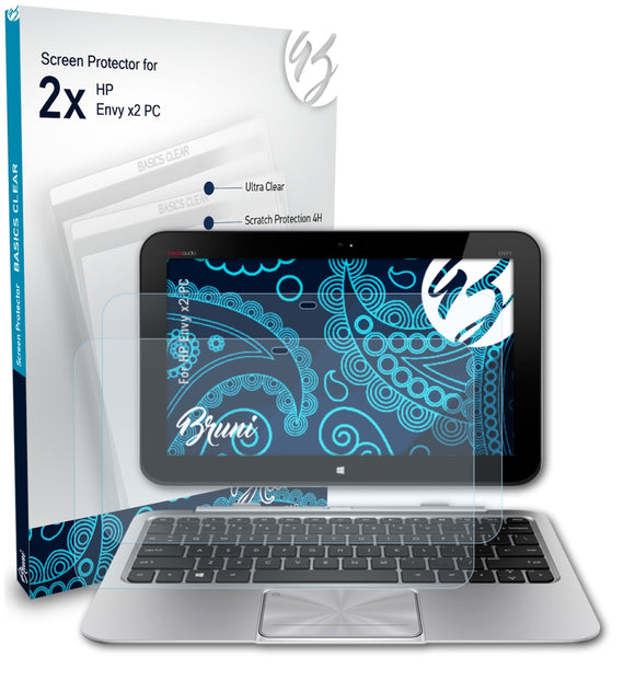 Bruni Basics-Clear Displayschutzfolie für HP Envy x2 PC