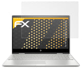 Panzerfolie atFoliX kompatibel mit HP Envy x360 15-cn1015nl, entspiegelnde und stoßdämpfende FX (2X)