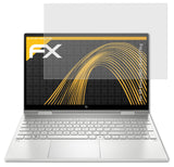 Panzerfolie atFoliX kompatibel mit HP Envy x360 15-ed1779ng, entspiegelnde und stoßdämpfende FX (2X)