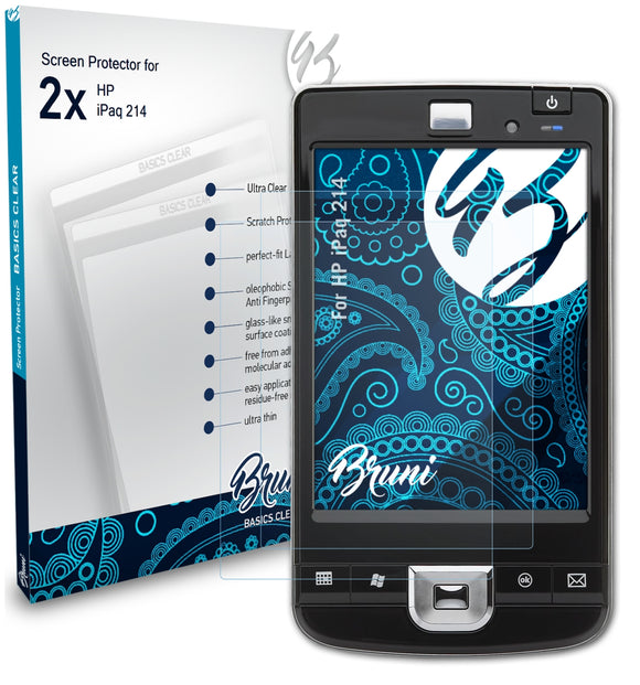Bruni Basics-Clear Displayschutzfolie für HP iPaq 214