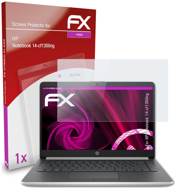 atFoliX FX-Hybrid-Glass Panzerglasfolie für HP Notebook 14-cf1300ng