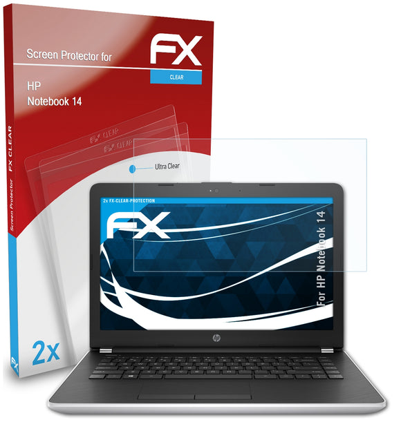 atFoliX FX-Clear Schutzfolie für HP Notebook 14