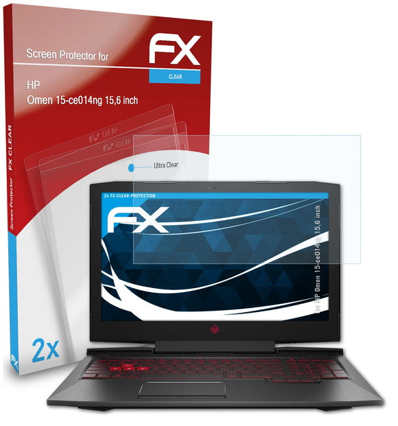 atFoliX FX-Clear Schutzfolie für HP Omen 15-ce014ng (15,6 inch)