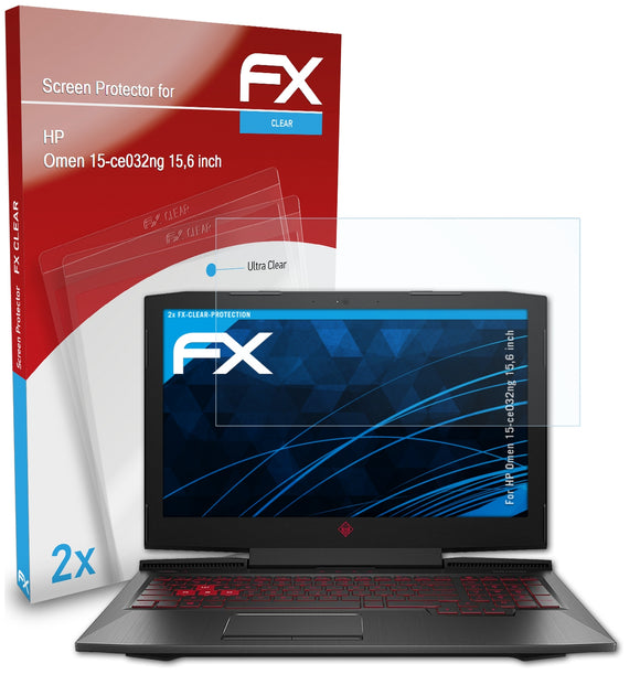atFoliX FX-Clear Schutzfolie für HP Omen 15-ce032ng (15,6 inch)