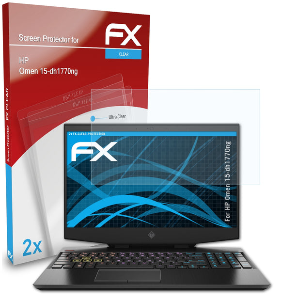 atFoliX FX-Clear Schutzfolie für HP Omen 15-dh1770ng