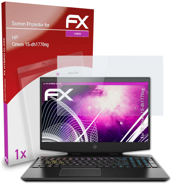 atFoliX FX-Hybrid-Glass Panzerglasfolie für HP Omen 15-dh1770ng