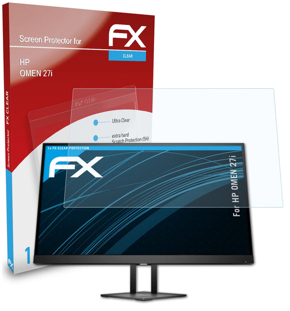 atFoliX FX-Clear Schutzfolie für HP OMEN 27i