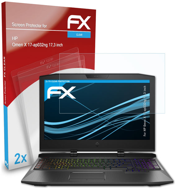 atFoliX FX-Clear Schutzfolie für HP Omen X 17-ap032ng (17,3 inch)