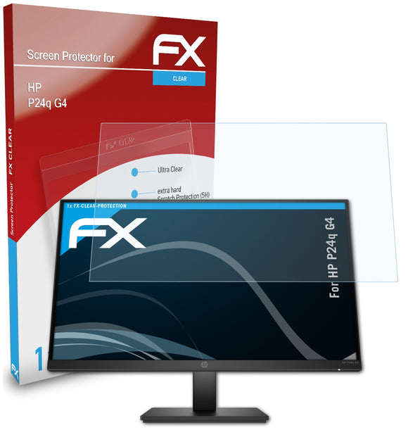 atFoliX FX-Clear Schutzfolie für HP P24q G4
