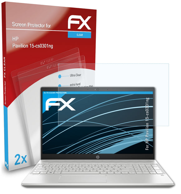 atFoliX FX-Clear Schutzfolie für HP Pavilion 15-cs0301ng