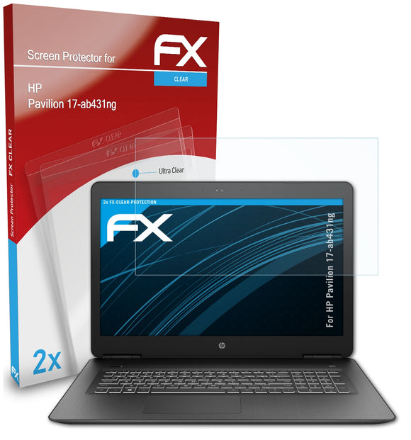 atFoliX FX-Clear Schutzfolie für HP Pavilion 17-ab431ng