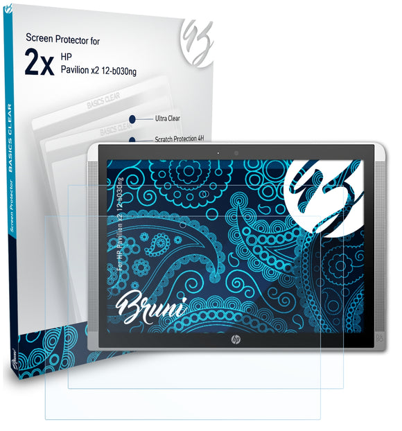Bruni Basics-Clear Displayschutzfolie für HP Pavilion x2 12-b030ng