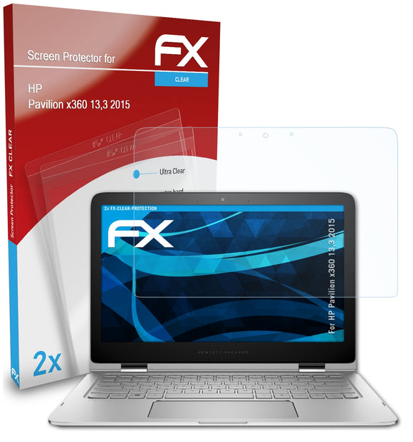 atFoliX FX-Clear Schutzfolie für HP Pavilion x360 13,3 (2015)