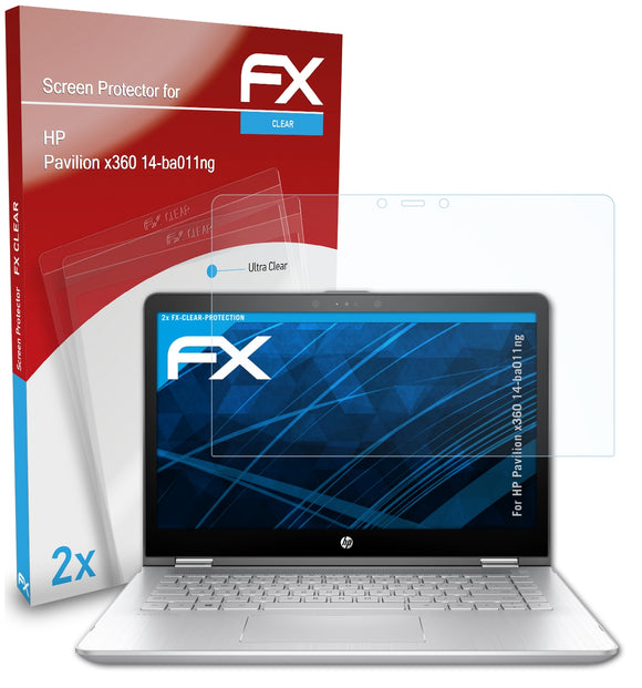 atFoliX FX-Clear Schutzfolie für HP Pavilion x360 14-ba011ng