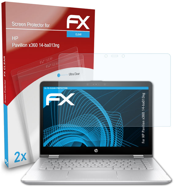 atFoliX FX-Clear Schutzfolie für HP Pavilion x360 14-ba013ng