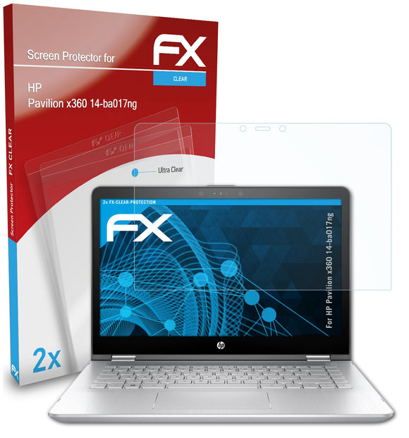 atFoliX FX-Clear Schutzfolie für HP Pavilion x360 14-ba017ng