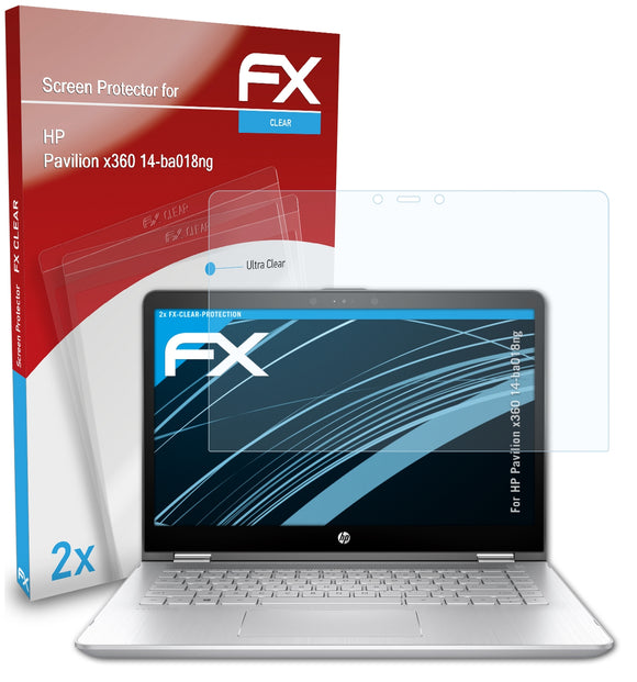 atFoliX FX-Clear Schutzfolie für HP Pavilion x360 14-ba018ng