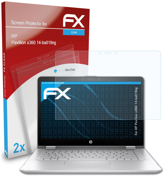 atFoliX FX-Clear Schutzfolie für HP Pavilion x360 14-ba019ng